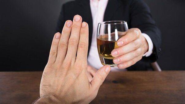 Ablehnung von Alkohol